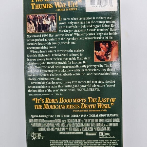Rob Roy (VHS, 1996) - Picture 3 of 6